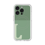 スリムプロテクションプレミアムケース with MagSafe［ オリジナル - initial two tone - L green ］