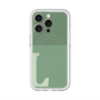 スリムプロテクションプレミアムケース with MagSafe［ オリジナル - initial two tone - L green ］