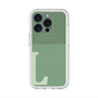 スリムプロテクションプレミアムケース with MagSafe［ オリジナル - initial two tone - L green ］
