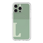 スリムプロテクションプレミアムケース with MagSafe［ オリジナル - initial two tone - L green ］
