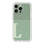 スリムプロテクションプレミアムケース with MagSafe［ オリジナル - initial two tone - L green ］