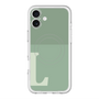 スリムプロテクションプレミアムケース with MagSafe［ オリジナル - initial two tone - L green ］
