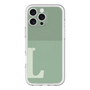 スリムプロテクションプレミアムケース with MagSafe［ オリジナル - initial two tone - L green ］