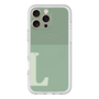 スリムプロテクションプレミアムケース with MagSafe［ オリジナル - initial two tone - L green ］