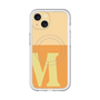 スリムプロテクションプレミアムケース with MagSafe［ オリジナル - initial two tone - M orange ］