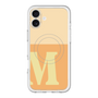 スリムプロテクションプレミアムケース with MagSafe［ オリジナル - initial two tone - M orange ］