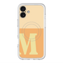 スリムプロテクションプレミアムケース with MagSafe［ オリジナル - initial two tone - M orange ］