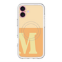 スリムプロテクションプレミアムケース with MagSafe［ オリジナル - initial two tone - M orange ］