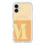 スリムプロテクションプレミアムケース with MagSafe［ オリジナル - initial two tone - M orange ］