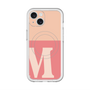 スリムプロテクションプレミアムケース with MagSafe［ オリジナル - initial two tone - M pink ］