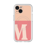 スリムプロテクションプレミアムケース with MagSafe［ オリジナル - initial two tone - M pink ］
