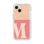 スリムプロテクションプレミアムケース with MagSafe［ オリジナル - initial two tone - M pink ］