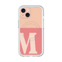 スリムプロテクションプレミアムケース with MagSafe［ オリジナル - initial two tone - M pink ］