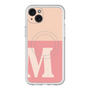 スリムプロテクションプレミアムケース with MagSafe［ オリジナル - initial two tone - M pink ］