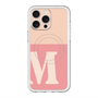 スリムプロテクションプレミアムケース with MagSafe［ オリジナル - initial two tone - M pink ］