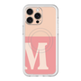 スリムプロテクションプレミアムケース with MagSafe［ オリジナル - initial two tone - M pink ］