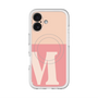 スリムプロテクションプレミアムケース with MagSafe［ オリジナル - initial two tone - M pink ］