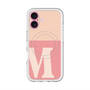 スリムプロテクションプレミアムケース with MagSafe［ オリジナル - initial two tone - M pink ］