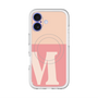 スリムプロテクションプレミアムケース with MagSafe［ オリジナル - initial two tone - M pink ］
