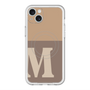 スリムプロテクションプレミアムケース with MagSafe［ オリジナル - initial two tone - M brown ］