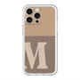 スリムプロテクションプレミアムケース with MagSafe［ オリジナル - initial two tone - M brown ］