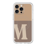 スリムプロテクションプレミアムケース with MagSafe［ オリジナル - initial two tone - M brown ］