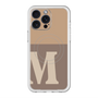 スリムプロテクションプレミアムケース with MagSafe［ オリジナル - initial two tone - M brown ］