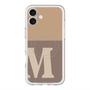 スリムプロテクションプレミアムケース with MagSafe［ オリジナル - initial two tone - M brown ］