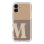 スリムプロテクションプレミアムケース with MagSafe［ オリジナル - initial two tone - M brown ］