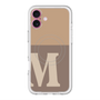 スリムプロテクションプレミアムケース with MagSafe［ オリジナル - initial two tone - M brown ］