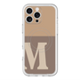 スリムプロテクションプレミアムケース with MagSafe［ オリジナル - initial two tone - M brown ］