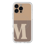 スリムプロテクションプレミアムケース with MagSafe［ オリジナル - initial two tone - M brown ］