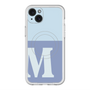 スリムプロテクションプレミアムケース with MagSafe［ オリジナル - initial two tone - M blue ］