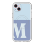 スリムプロテクションプレミアムケース with MagSafe［ オリジナル - initial two tone - M blue ］