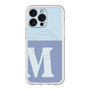 スリムプロテクションプレミアムケース with MagSafe［ オリジナル - initial two tone - M blue ］