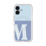 スリムプロテクションプレミアムケース with MagSafe［ オリジナル - initial two tone - M blue ］