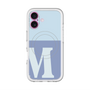 スリムプロテクションプレミアムケース with MagSafe［ オリジナル - initial two tone - M blue ］