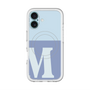 スリムプロテクションプレミアムケース with MagSafe［ オリジナル - initial two tone - M blue ］