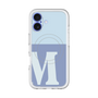 スリムプロテクションプレミアムケース with MagSafe［ オリジナル - initial two tone - M blue ］