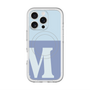 スリムプロテクションプレミアムケース with MagSafe［ オリジナル - initial two tone - M blue ］
