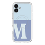スリムプロテクションプレミアムケース with MagSafe［ オリジナル - initial two tone - M blue ］