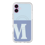 スリムプロテクションプレミアムケース with MagSafe［ オリジナル - initial two tone - M blue ］