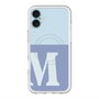 スリムプロテクションプレミアムケース with MagSafe［ オリジナル - initial two tone - M blue ］