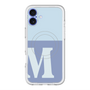 スリムプロテクションプレミアムケース with MagSafe［ オリジナル - initial two tone - M blue ］