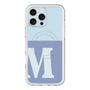 スリムプロテクションプレミアムケース with MagSafe［ オリジナル - initial two tone - M blue ］