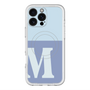 スリムプロテクションプレミアムケース with MagSafe［ オリジナル - initial two tone - M blue ］