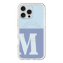 スリムプロテクションプレミアムケース with MagSafe［ オリジナル - initial two tone - M blue ］
