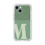 スリムプロテクションプレミアムケース with MagSafe［ オリジナル - initial two tone - M green ］