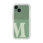 スリムプロテクションプレミアムケース with MagSafe［ オリジナル - initial two tone - M green ］