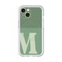 スリムプロテクションプレミアムケース with MagSafe［ オリジナル - initial two tone - M green ］